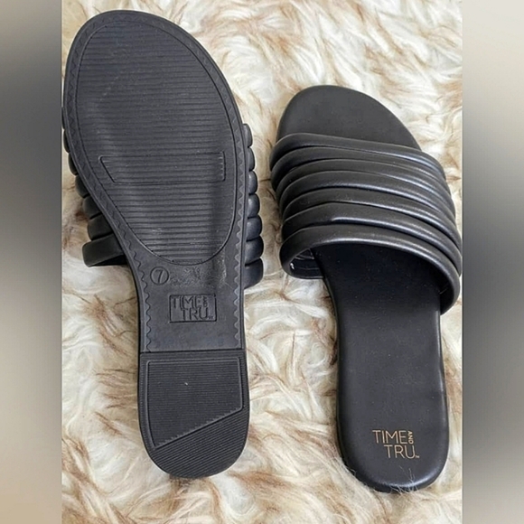 Time And Tru Multi Tubular Women's Slide Sandals Size 7 🌴 - Picture 2 of 4